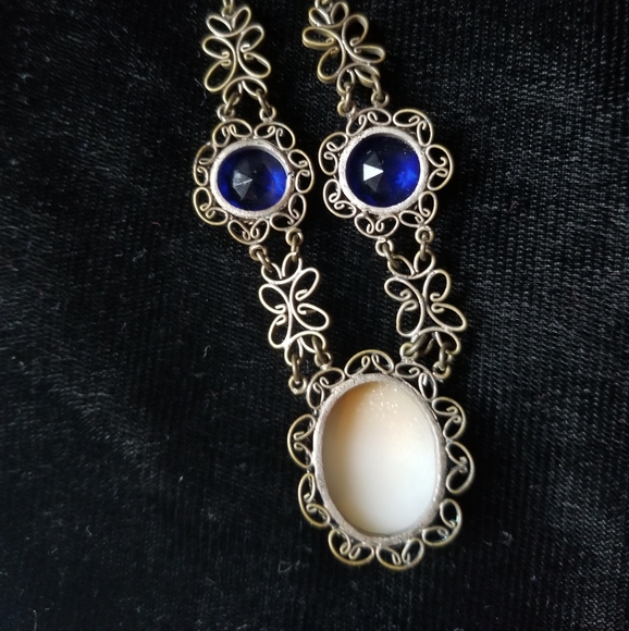 1940s vintage cameo jewelry set - Picture 2 of 6